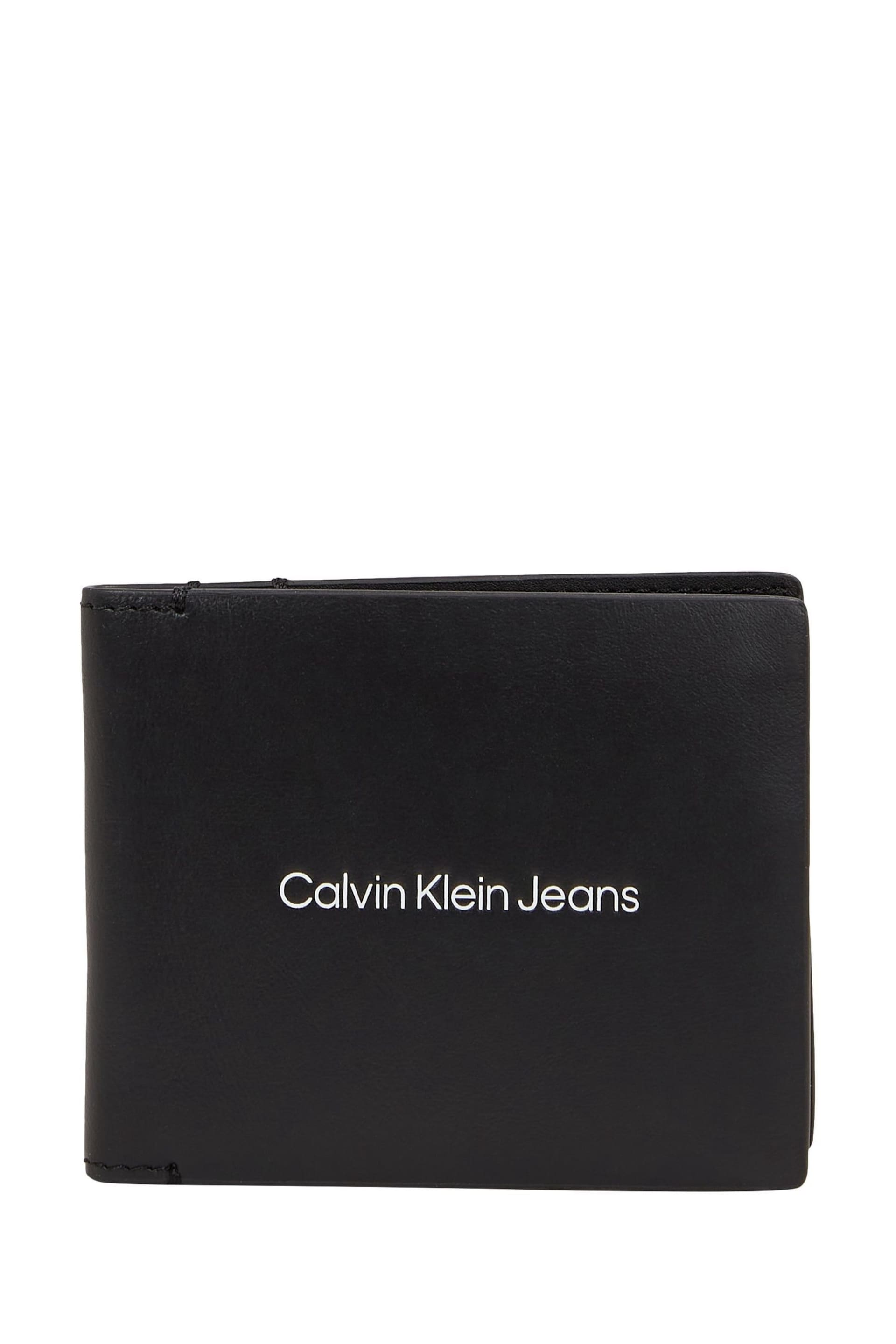 Calvin Klein Black Print Bifold Wallet - Image 1 of 2