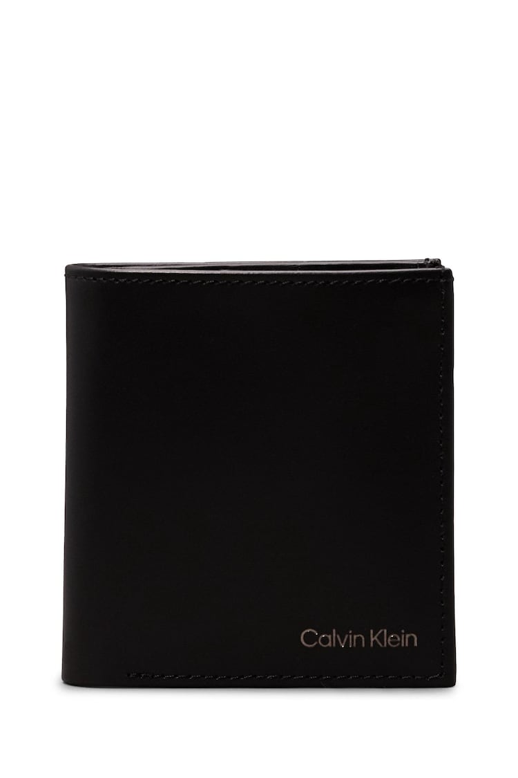 Calvin Klein Black Smooth Trifold Wallet - Image 1 of 4