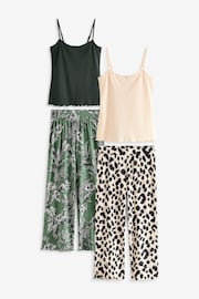 Simply Be Green Pretty Lounge Culottes Set 2 Pack - Image 4 of 5