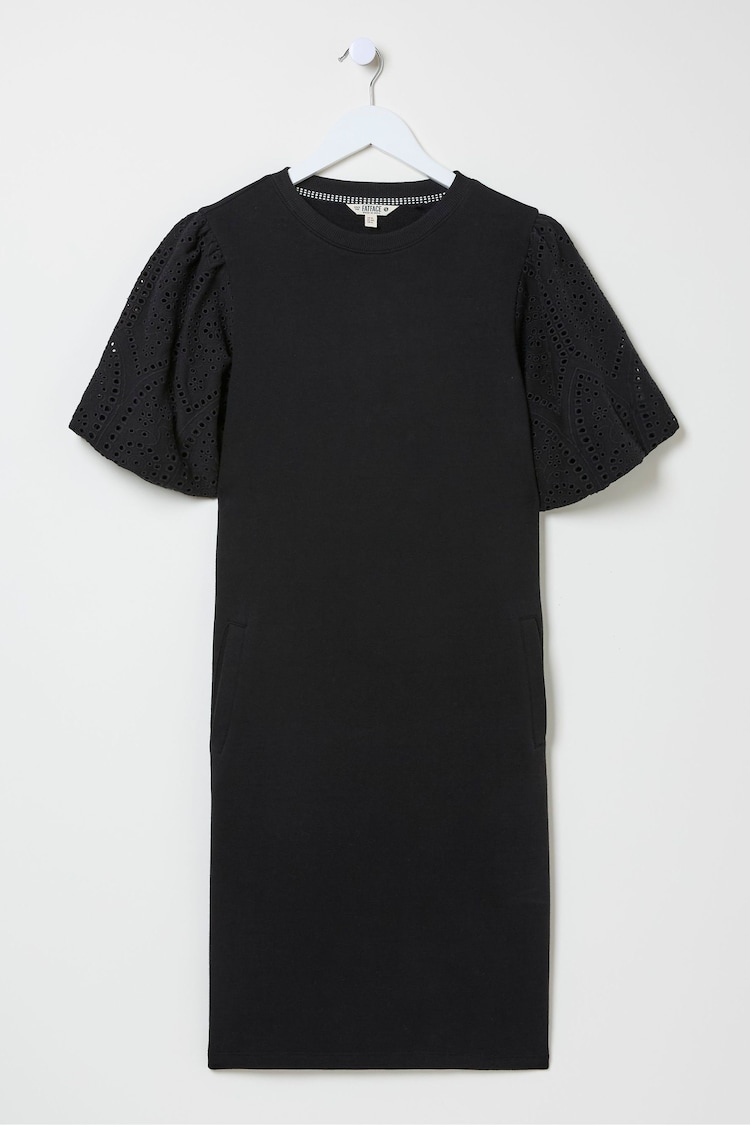 FatFace Black Enya Jersey Dress - Image 5 of 5