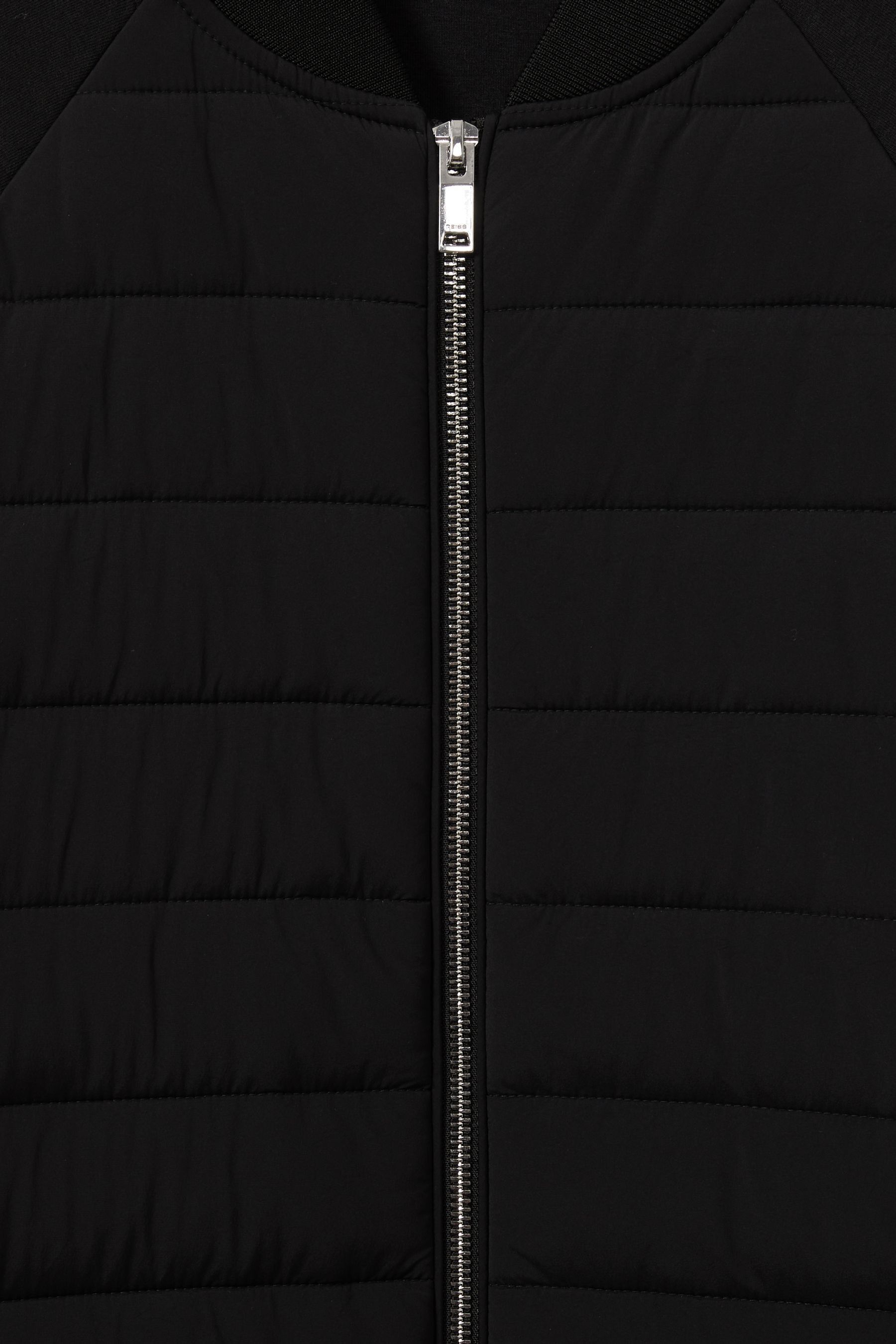 Buy Reiss Black Rochdale Hybrid Quilted Bomber Jacket from Next Luxembourg