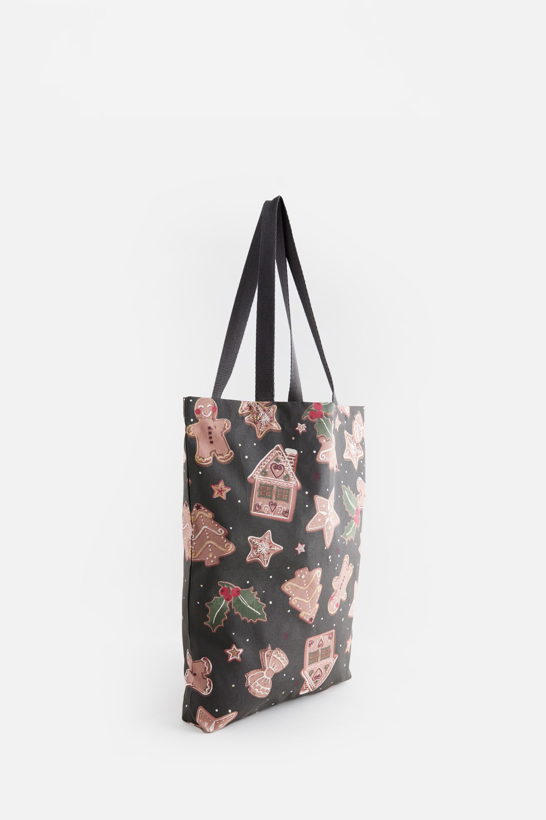 Buy Grey Gingerbread Reuseable 100 Cotton Bag For Life from the Next UK online shop