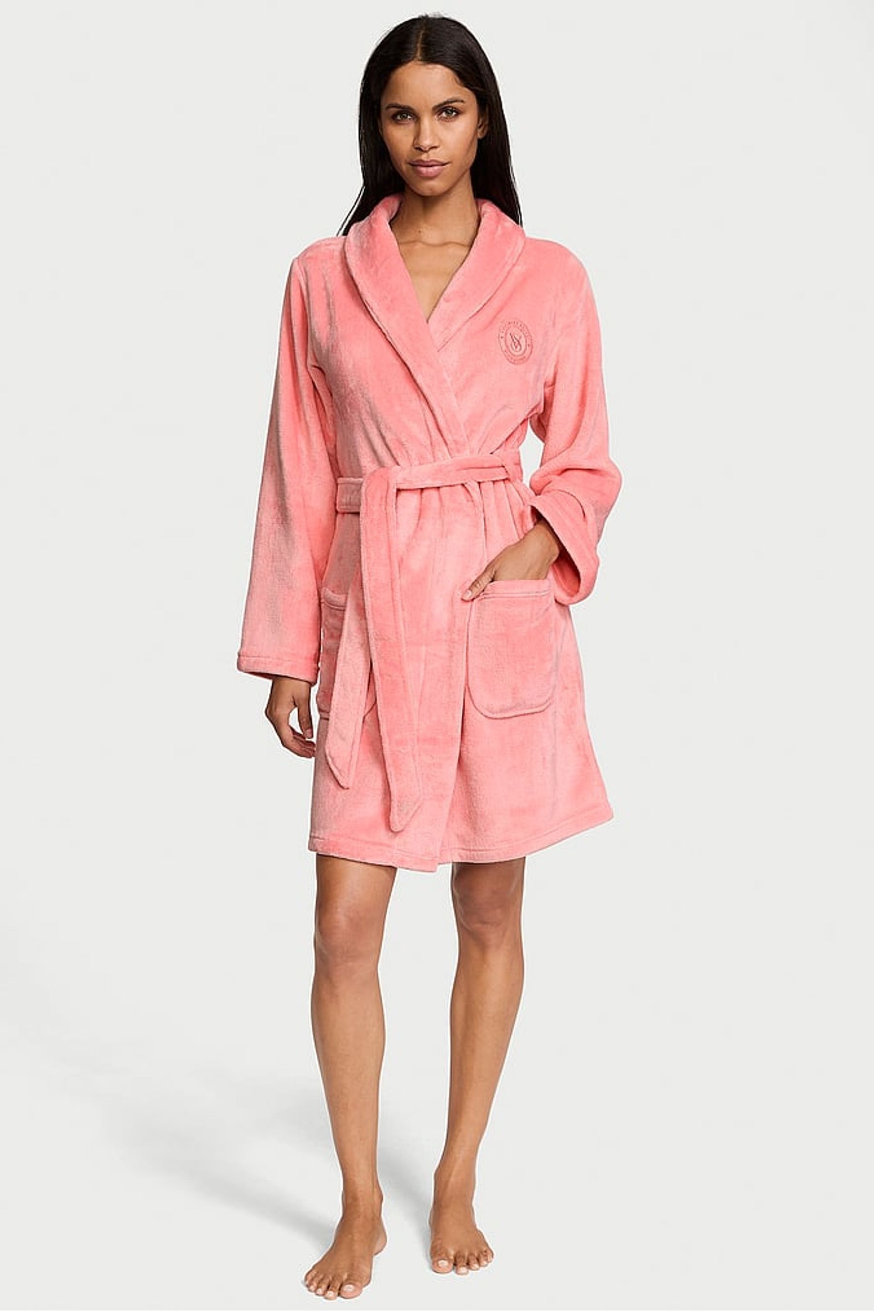 Pink dressing gown victoria's secret shop