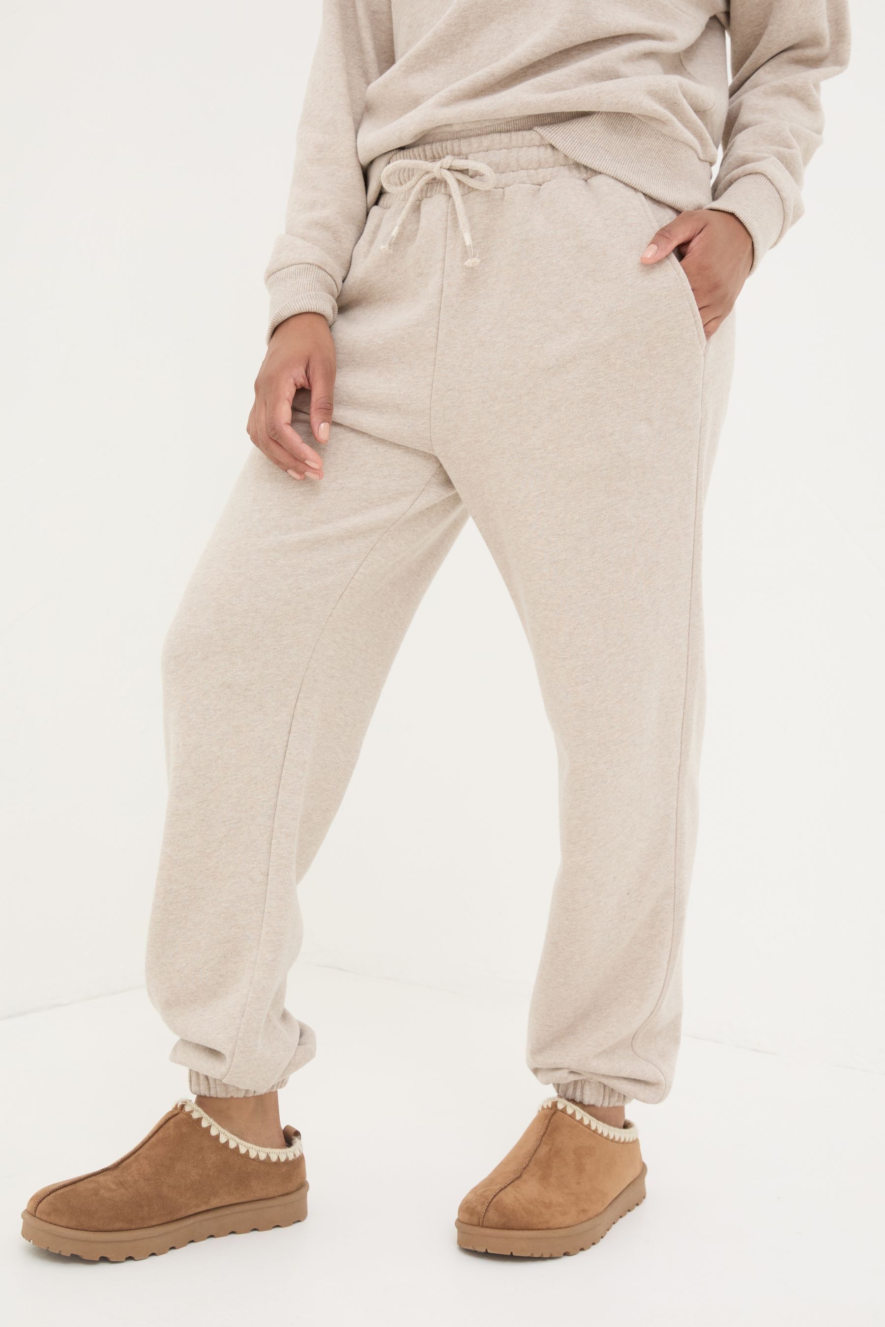 FAT FACE FatFace Soft Lounge Natural Joggers 20 Womens