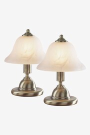 Dar Lighting Brass Gloucester Touch Table Lamp - Image 1 of 4