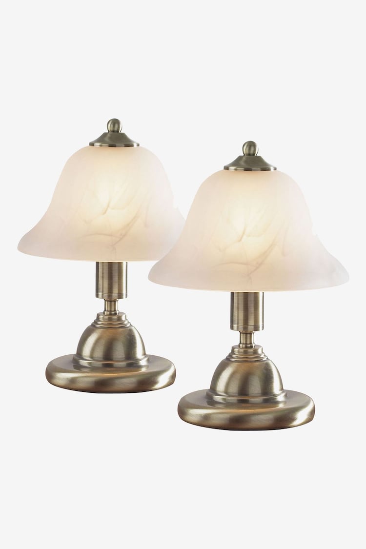 Dar Lighting Brass Gloucester Touch Table Lamp - Image 1 of 4