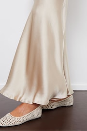 Threadbare Champagne Maxi Satin Slip Skirt - Image 5 of 5