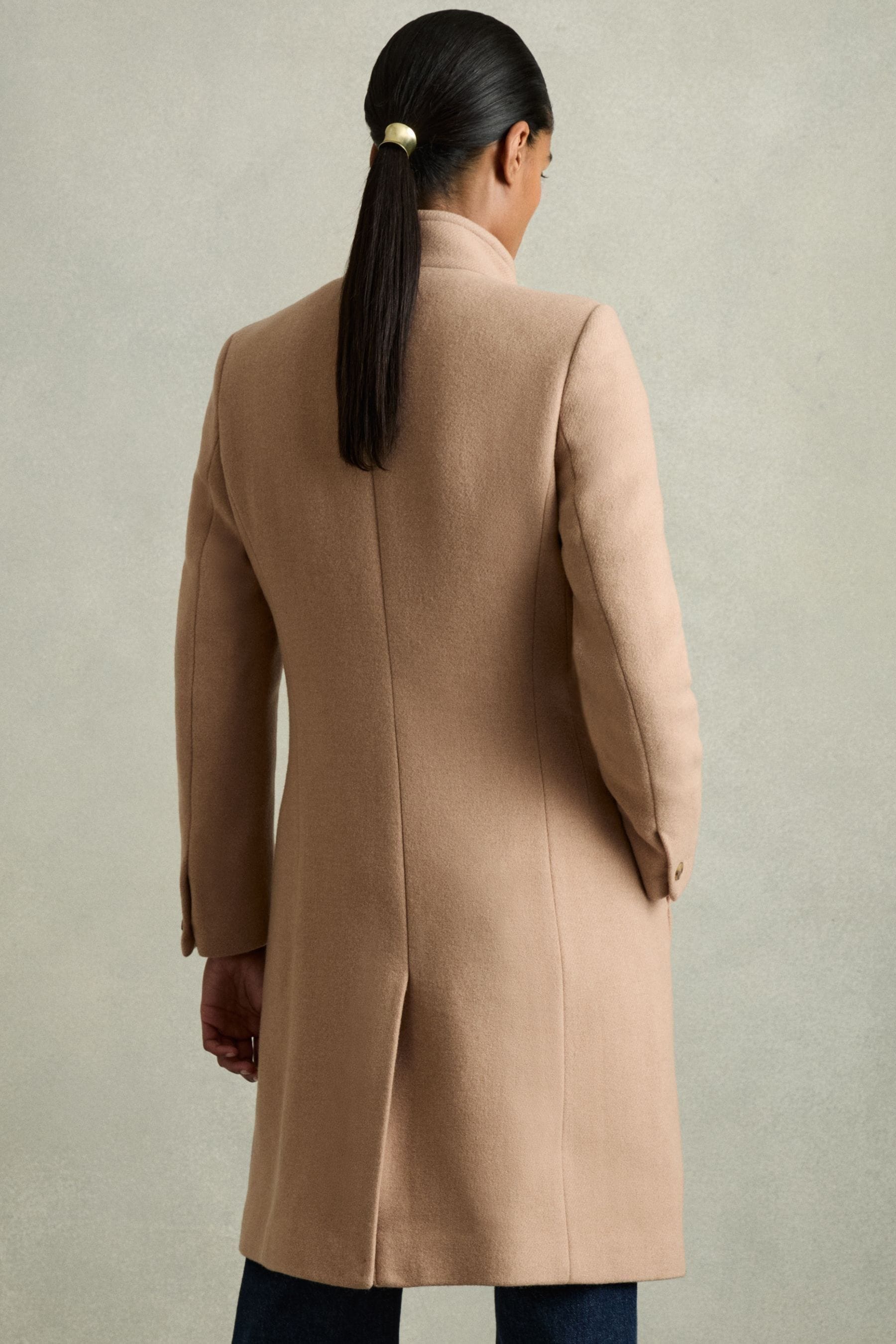 Wool camel coat petite cheap