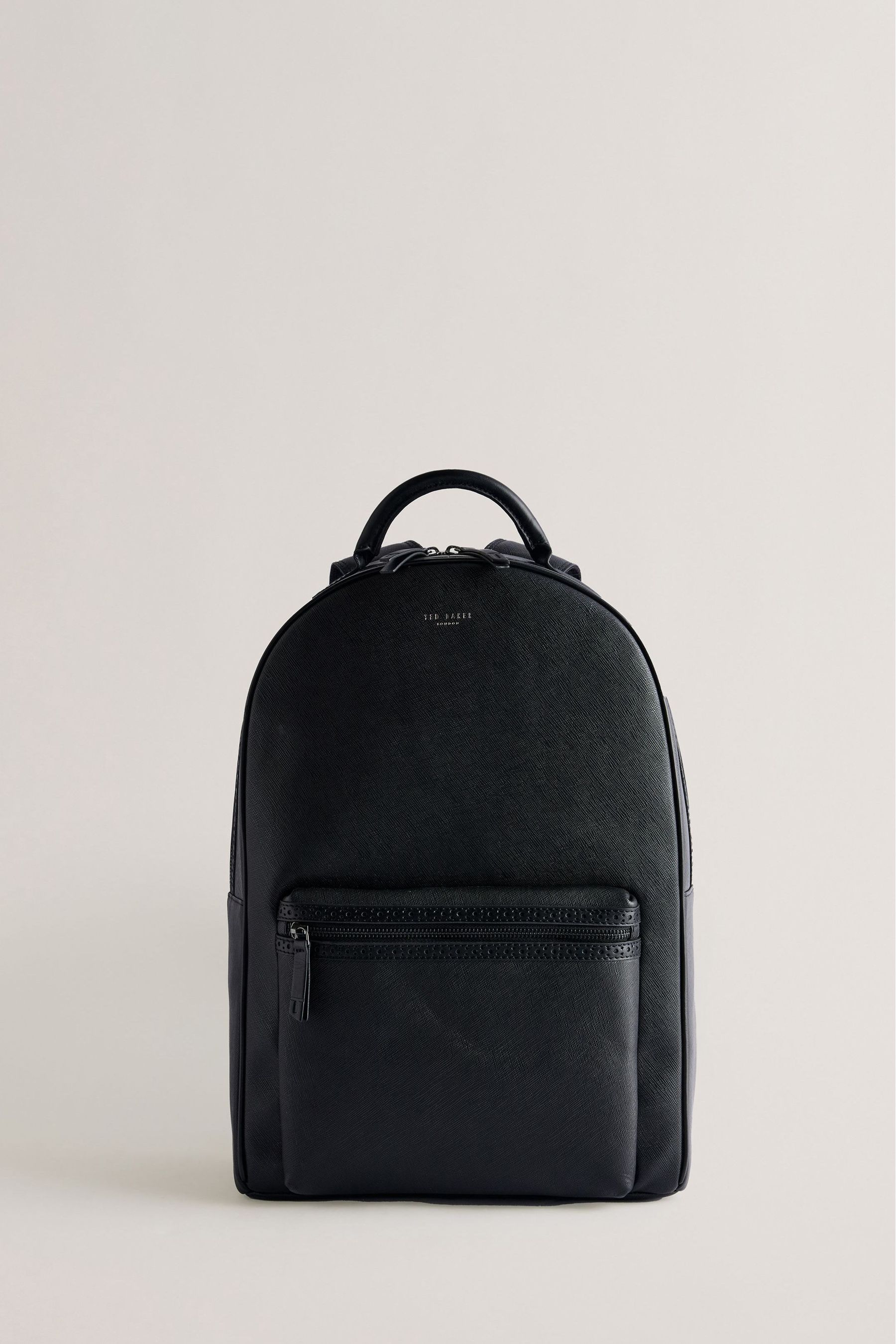 Buy Ted Baker Black Conann Saffiano Leather Backpack from Next Saudi Arabia