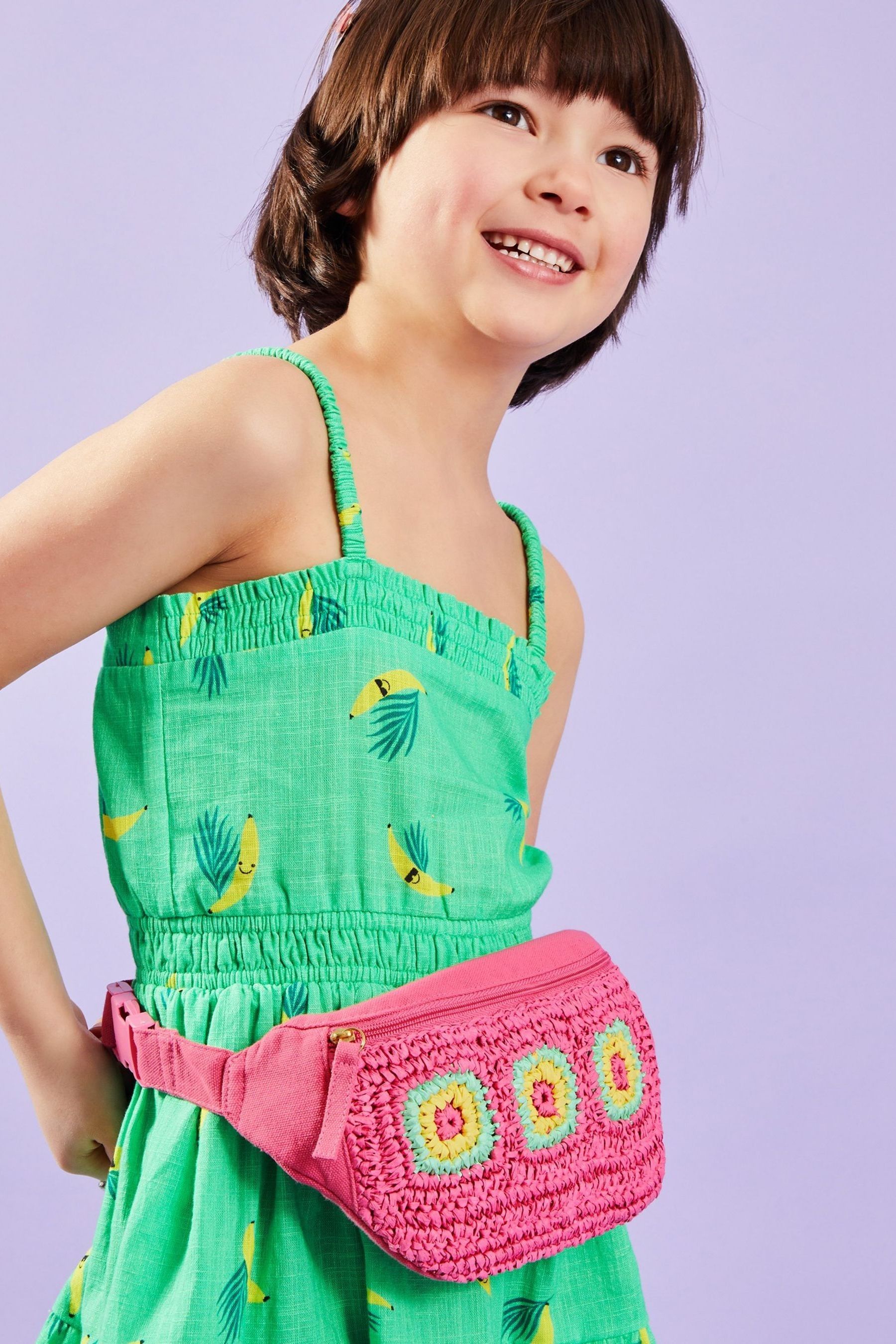 Buy Angels By Accessorize Girls Pink Crochet Belt Bag from Next Luxembourg
