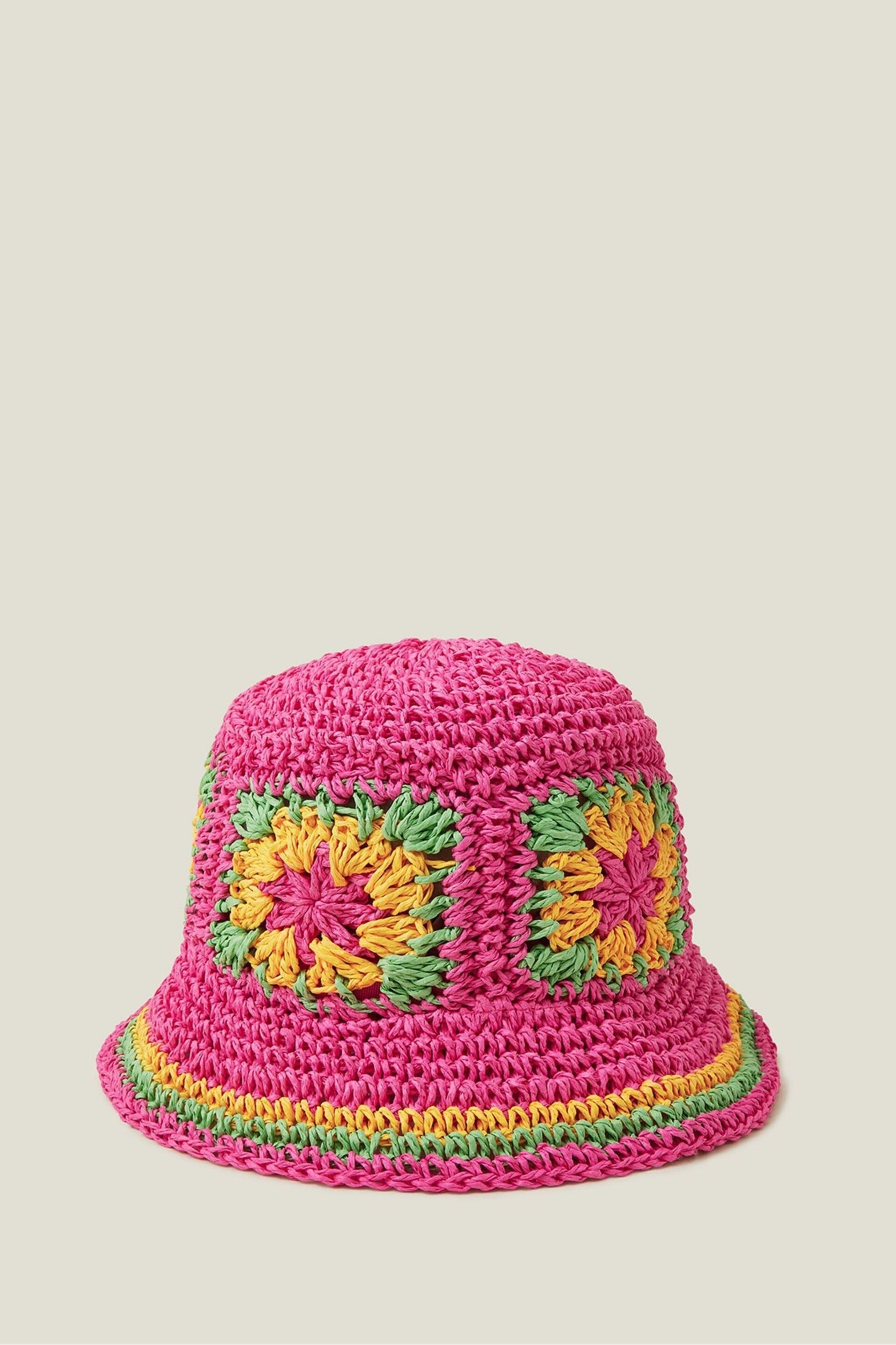 Angels By Accessorize Girls Pink Crochet Packable Hat - Image 2 of 3