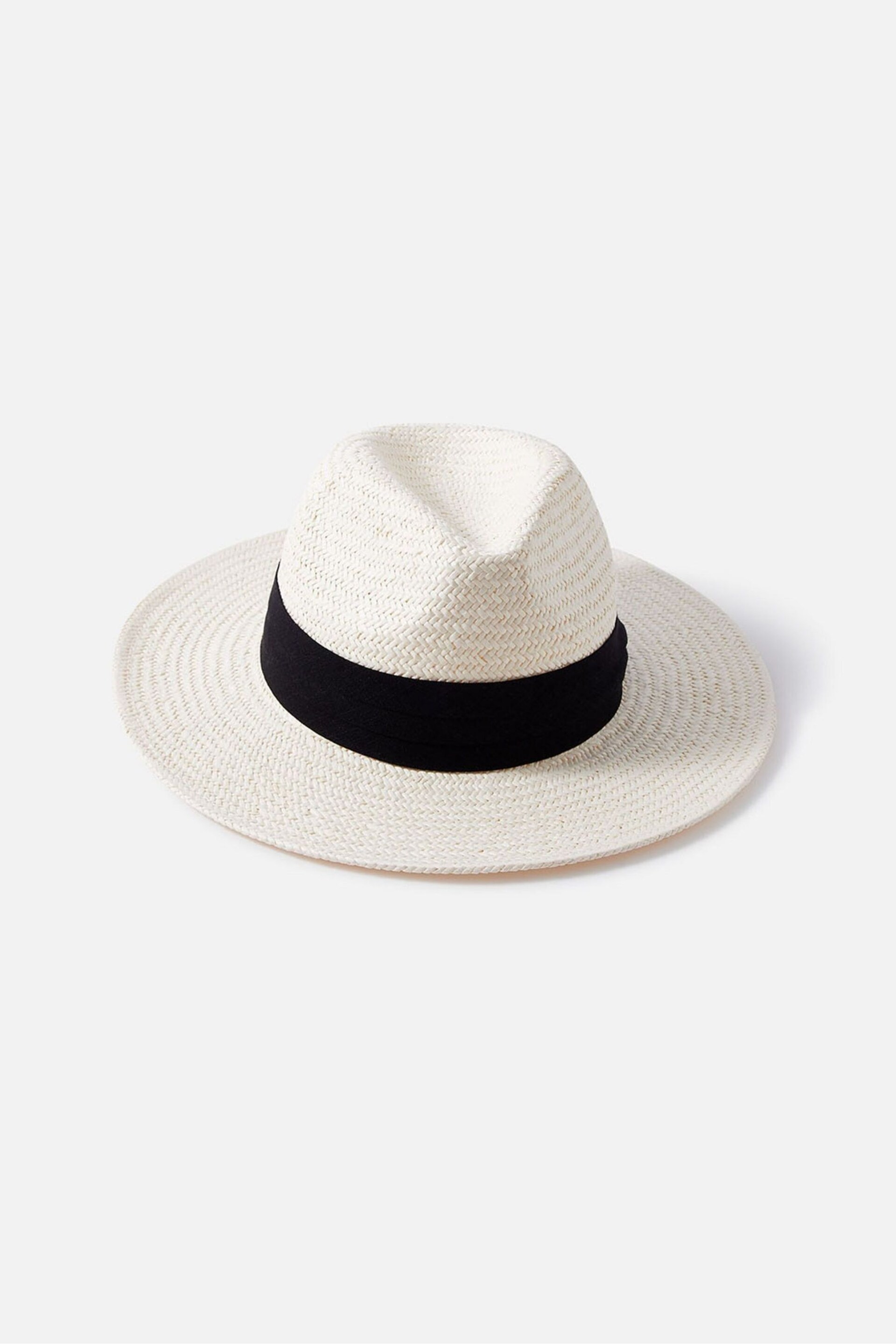 Accessorize White Louise Fedora Hat - Image 2 of 3