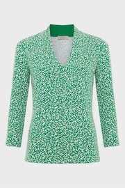 Hobbs Green Aimee Printed Top - Image 4 of 4