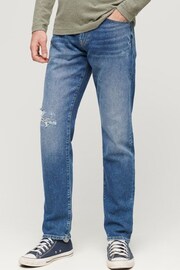 Superdry Blue Vintage Slim Straight Jeans - Image 1 of 6