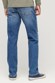 Superdry Blue Vintage Slim Straight Jeans - Image 2 of 6