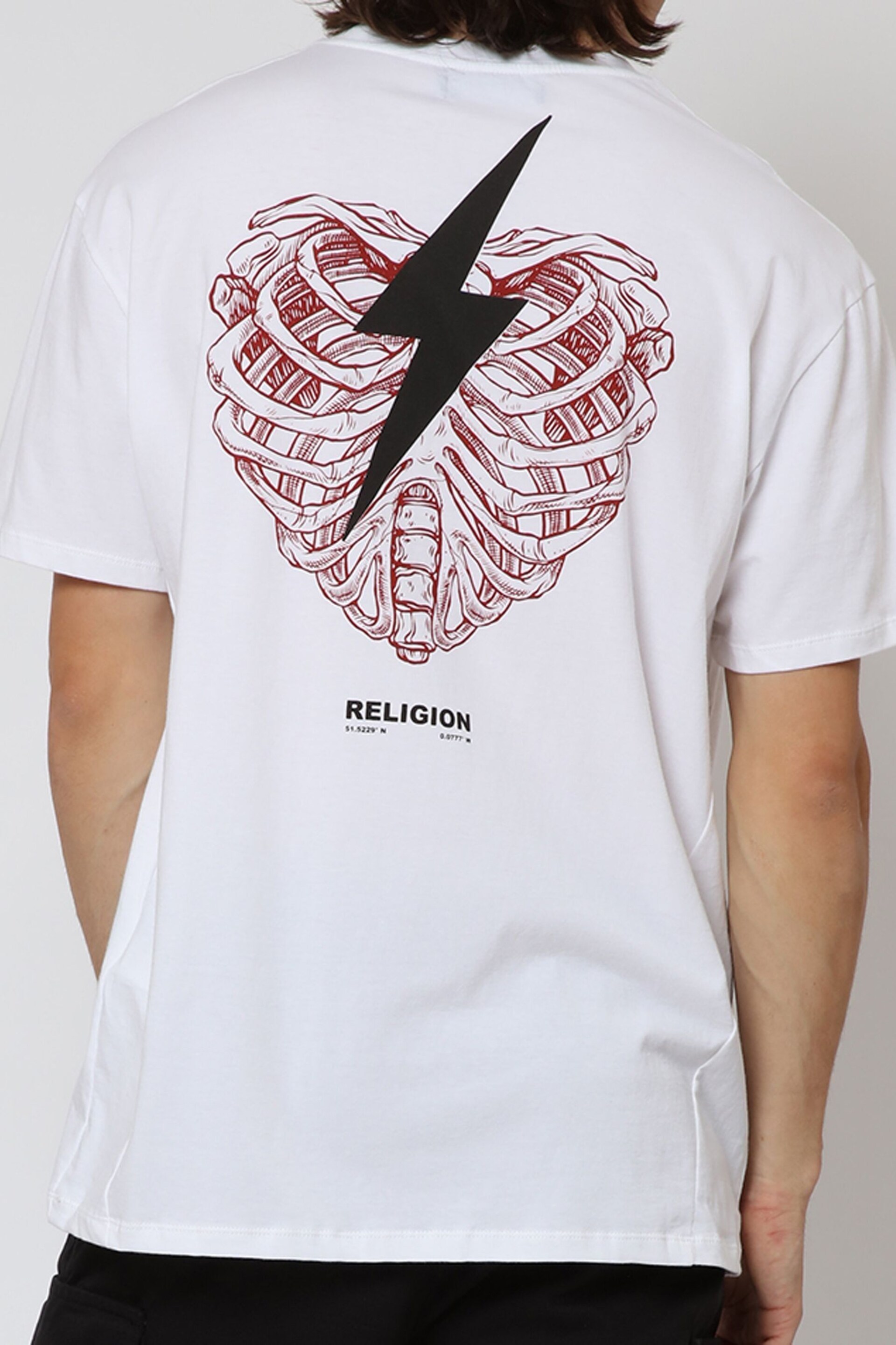 Religion White Heart Bold T-Shirt - Image 1 of 5