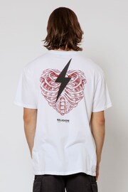 Religion White Heart Bold T-Shirt - Image 2 of 5