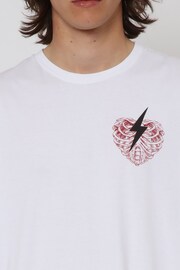 Religion White Heart Bold T-Shirt - Image 5 of 5