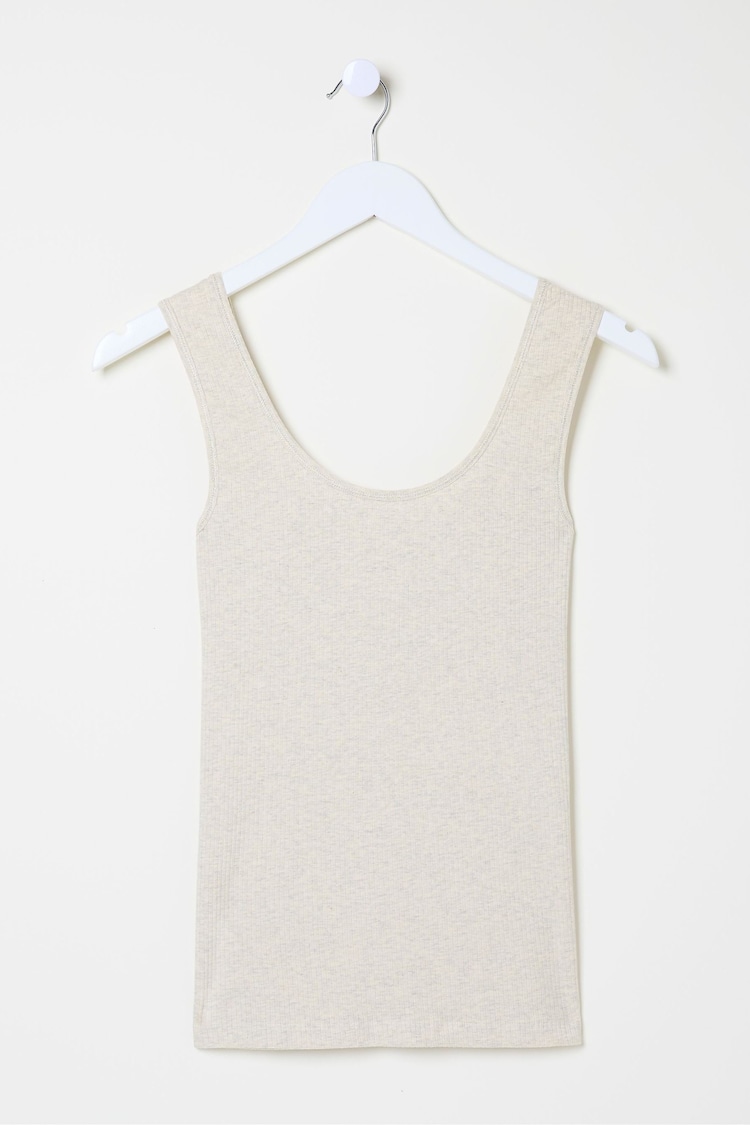 FatFace Natural Rib Lounge Vest - Image 1 of 1