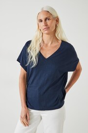 Hush Blue Danny Deep V-Neck T-Shirt - Image 1 of 5
