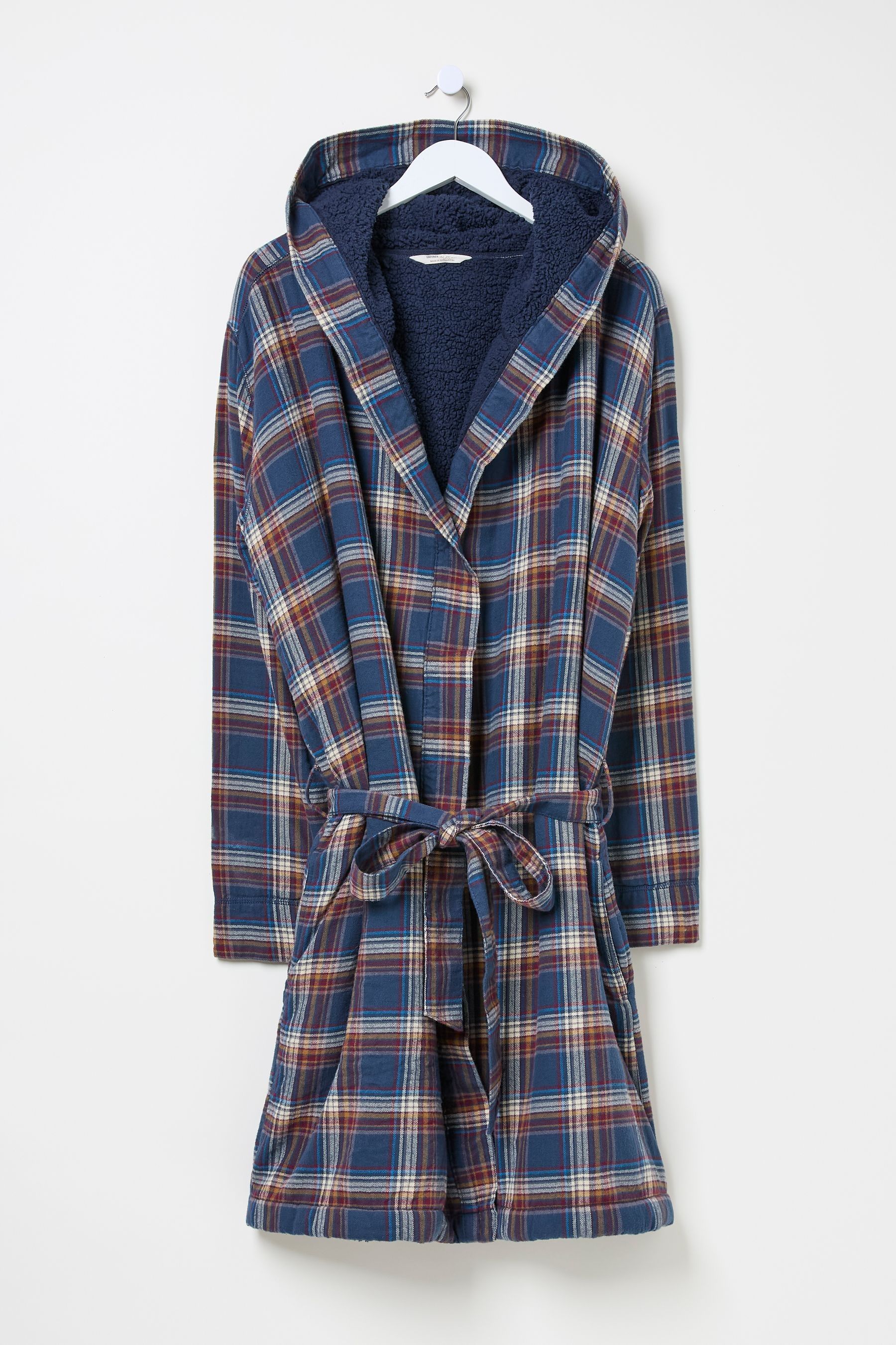 Buy FatFace Chepstow Navy Dressing Gown from Next Luxembourg