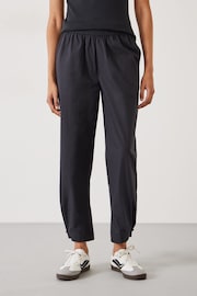 Hush Black Cotton Poplin Easy Trousers - Image 2 of 5