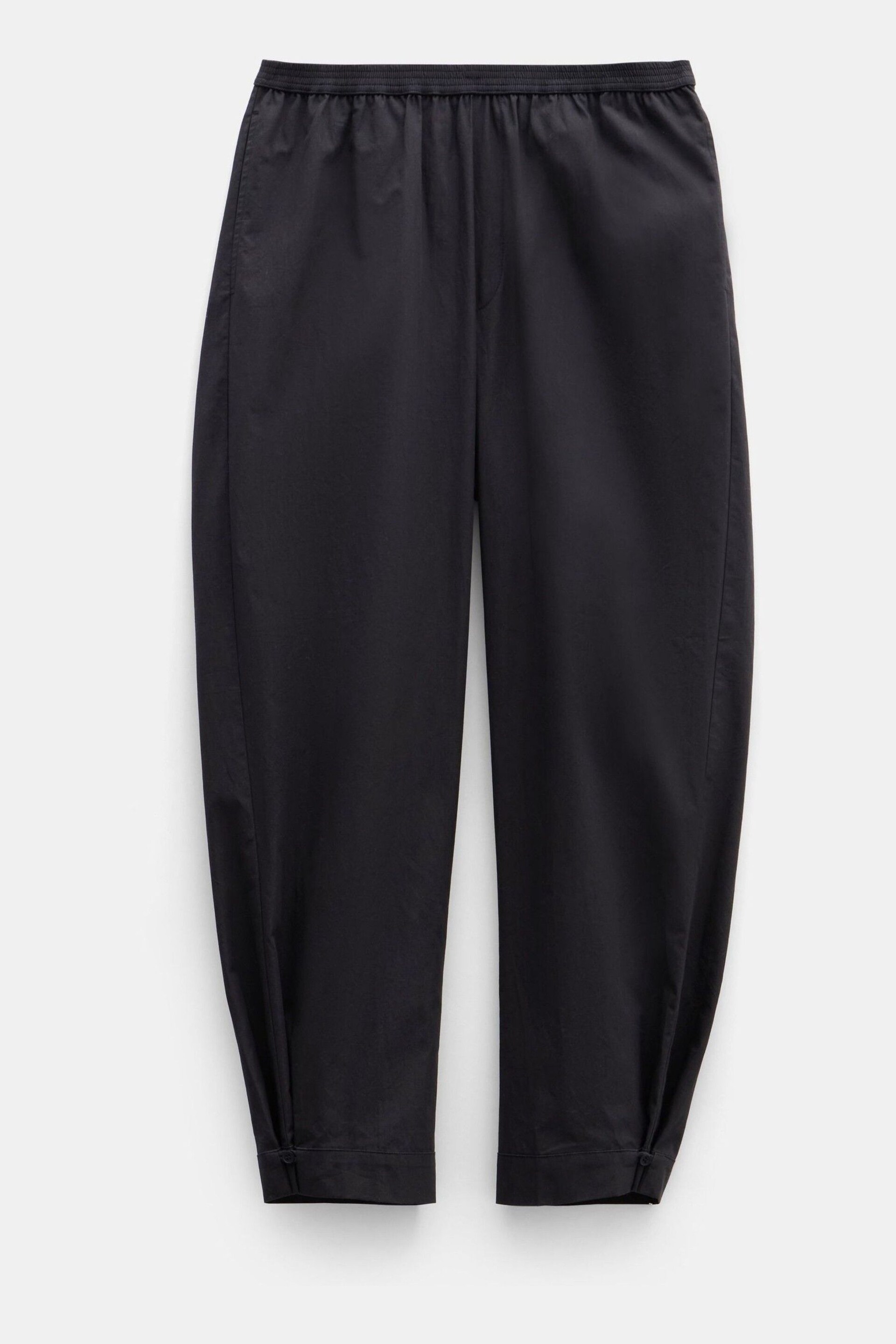 Hush Black Cotton Poplin Easy Trousers - Image 5 of 5