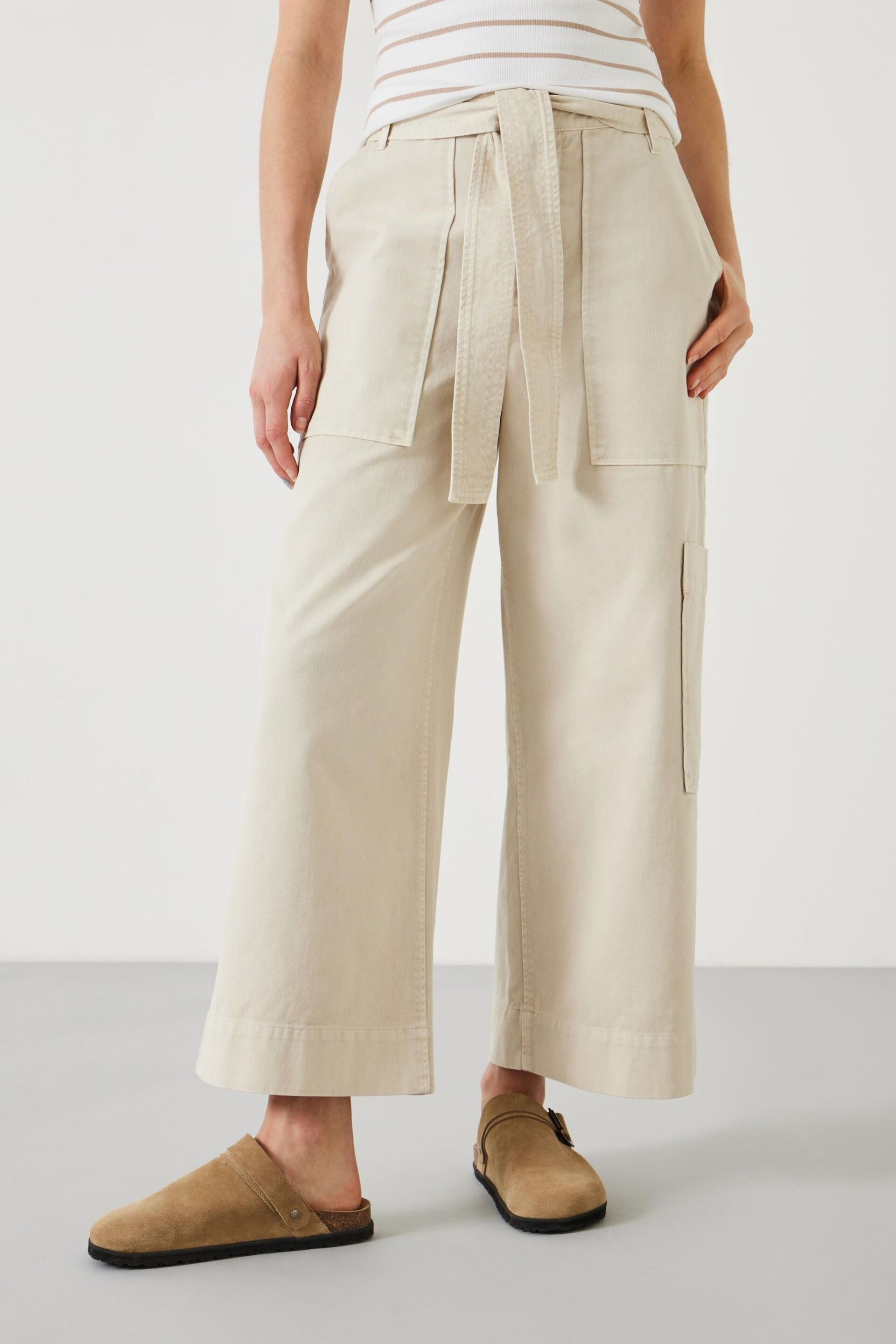 Hush Natural Annie Ankle Grazer Trousers - Image 2 of 5