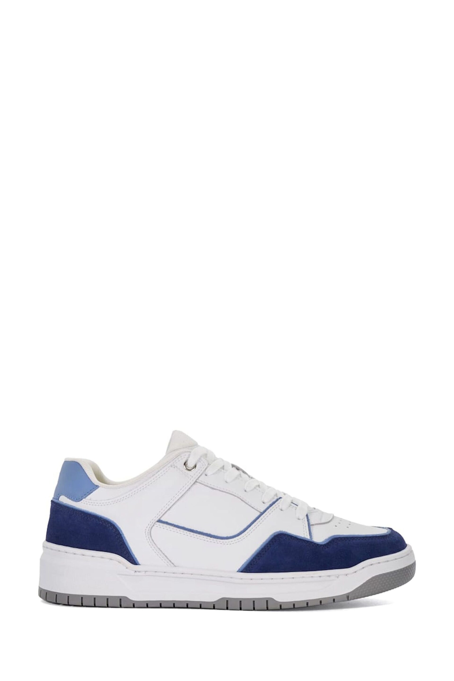 Dune London Blue Tainted Chunky Court Trainers - Image 2 of 5