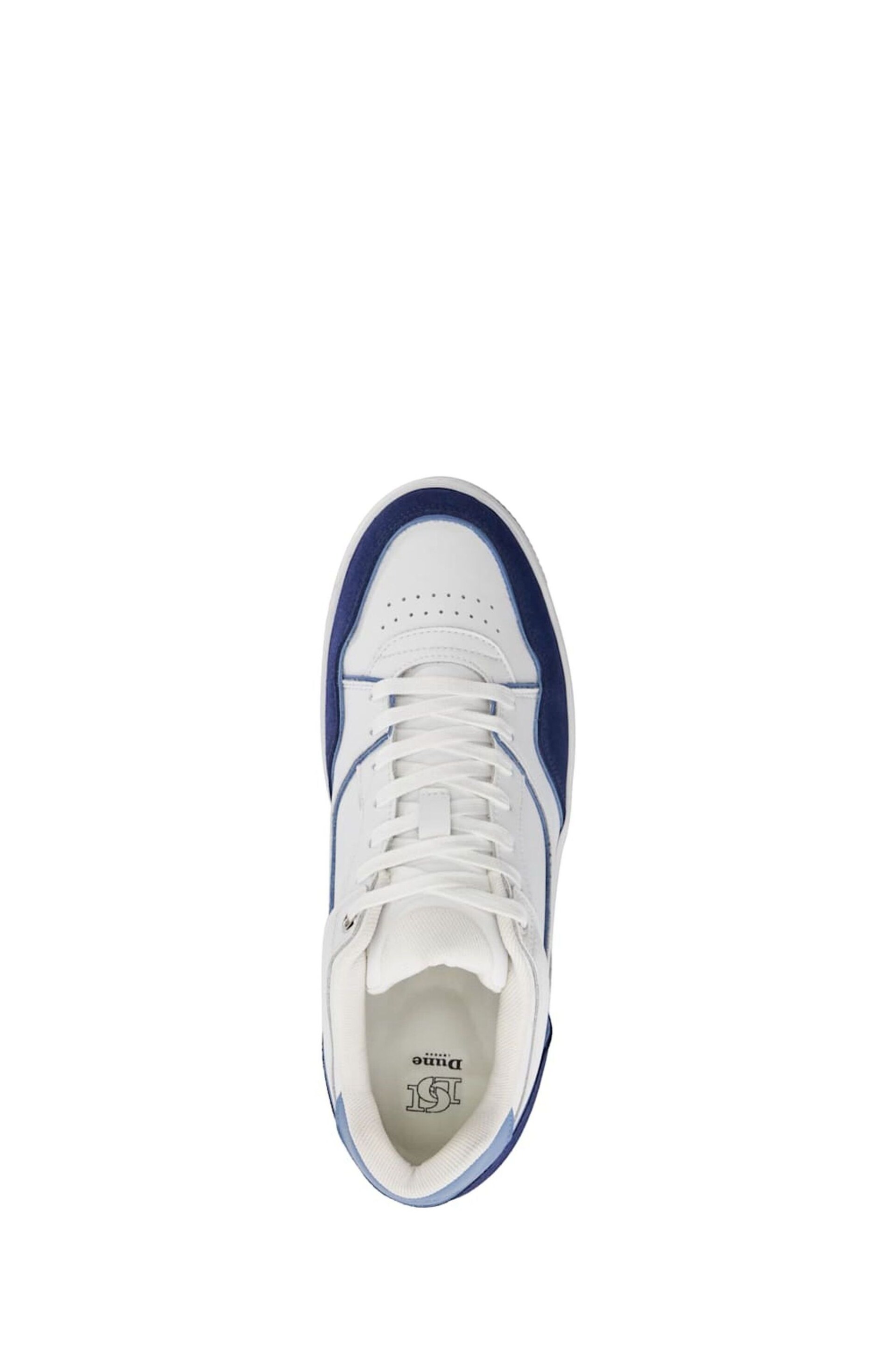 Dune London Blue Tainted Chunky Court Trainers - Image 4 of 5