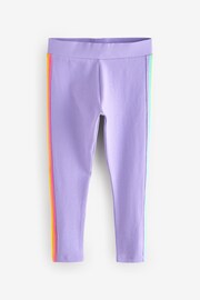 Little Bird by Jools Oliver Pink/Lilac Leggings Set 2 Pack - Image 8 of 11