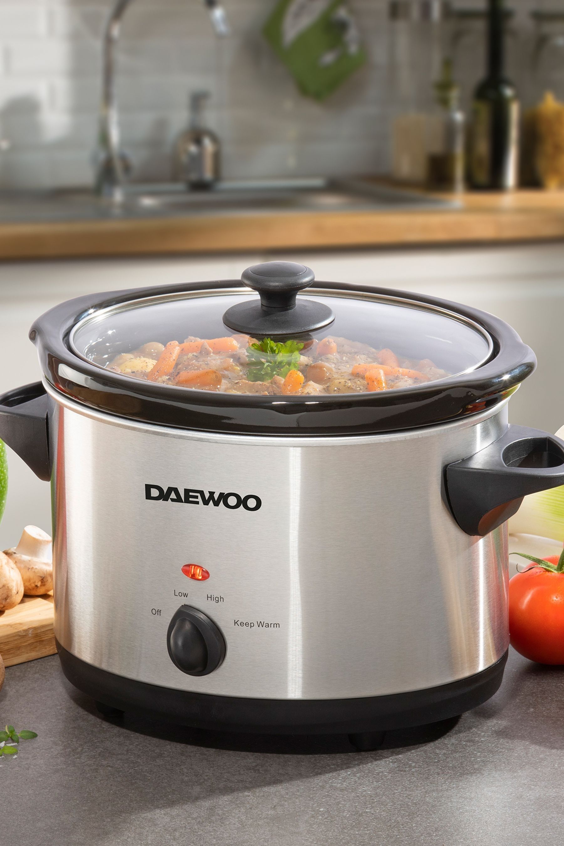 Buy Daewoo Silver 3.5L Stainless Slow Cooker from the Next UK online shop