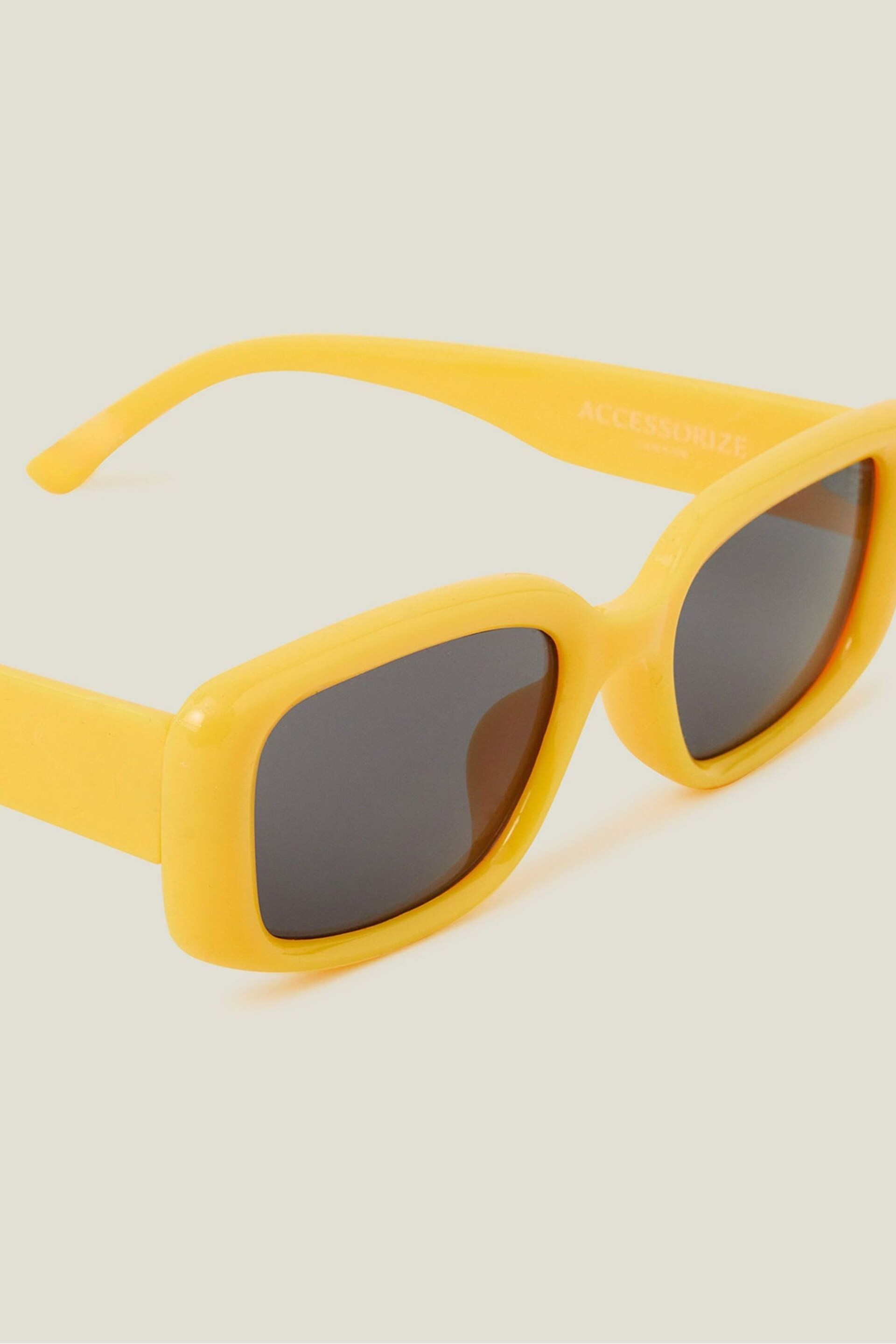 Accessorize Yellow Bubble Sunglasses - Image 2 of 3