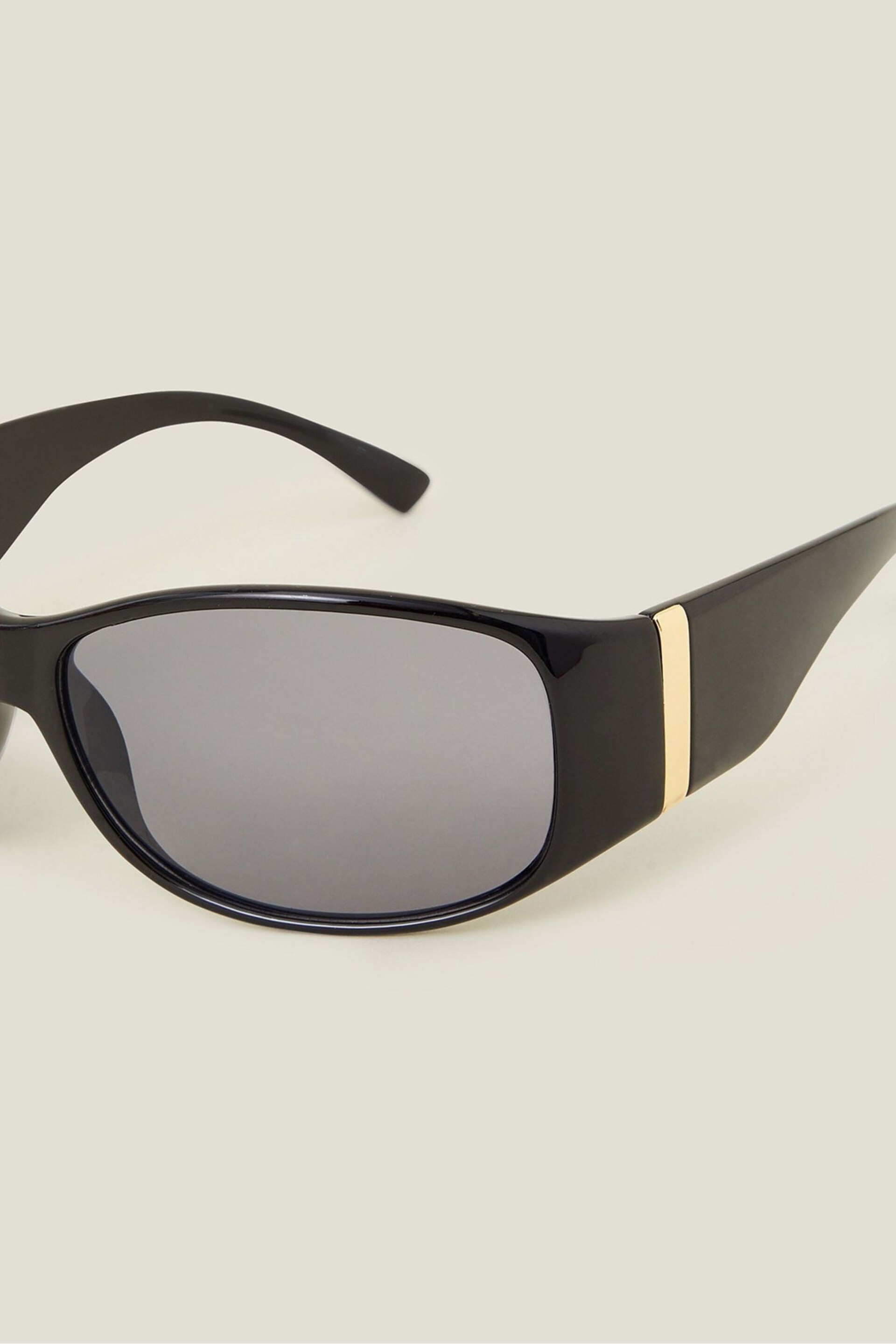 Accessorize Black Wrap Sunglasses - Image 2 of 3