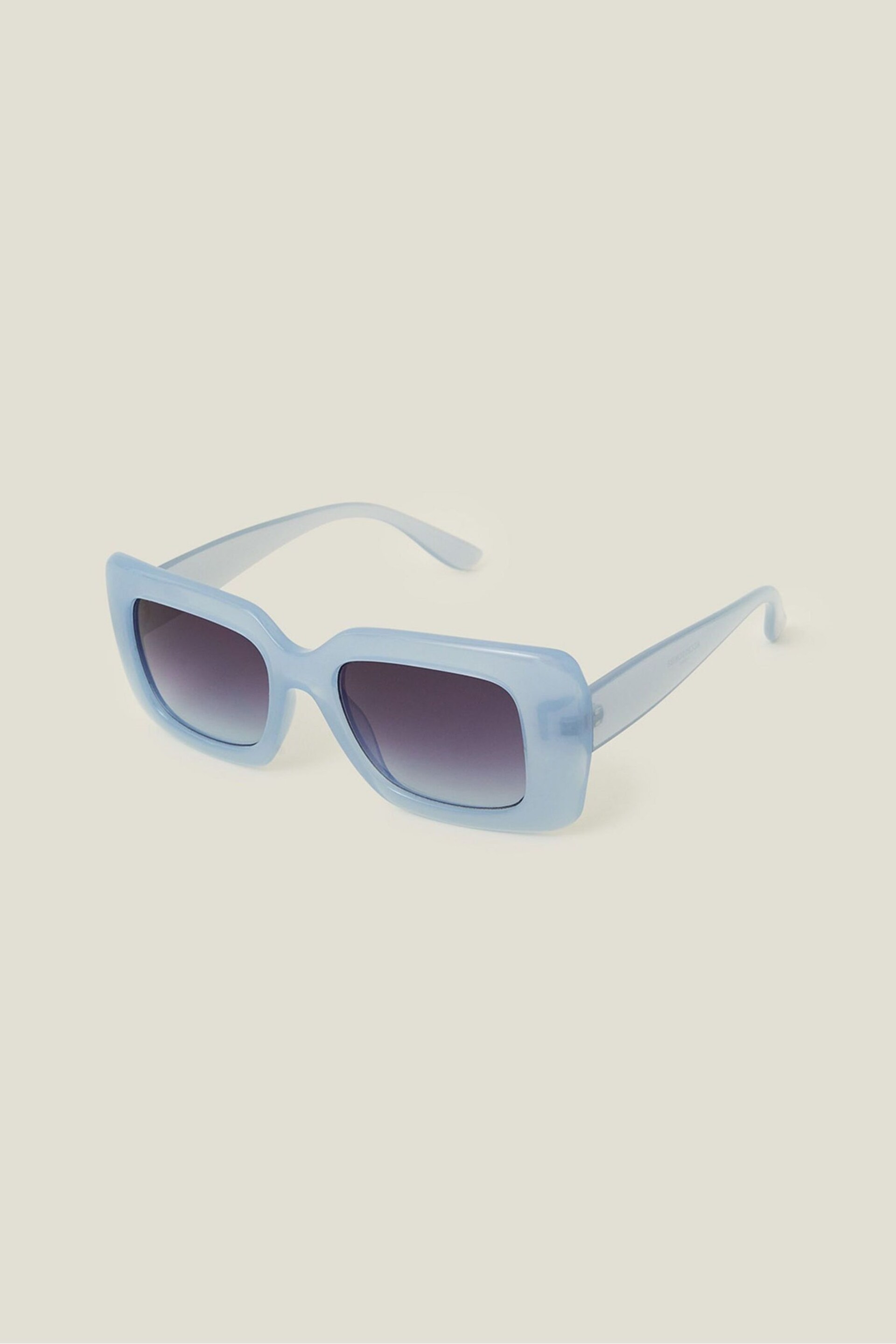 Accessorize Blue Soft Crystal Square Sunglasses - Image 1 of 3