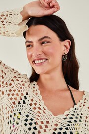 Accessorize Natural Crochet Kaftan - Image 1 of 2