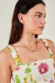 Accessorize White Botanical Mini Dress - Image 2 of 4