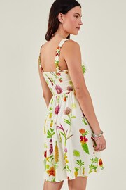 Accessorize White Botanical Mini Dress - Image 3 of 4