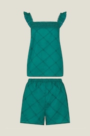 Accessorize Blue Broderie Vest Pyjama Set - Image 3 of 3