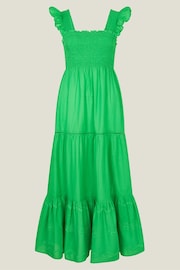 Accessorize Green Embroidered Tier Dress - Image 3 of 3