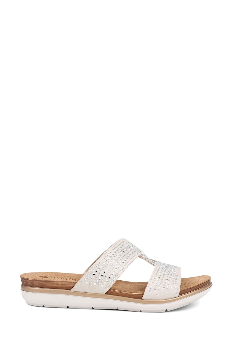 Buy Pavers White Pavers Slip On Mule Black Sandals from Next Ireland