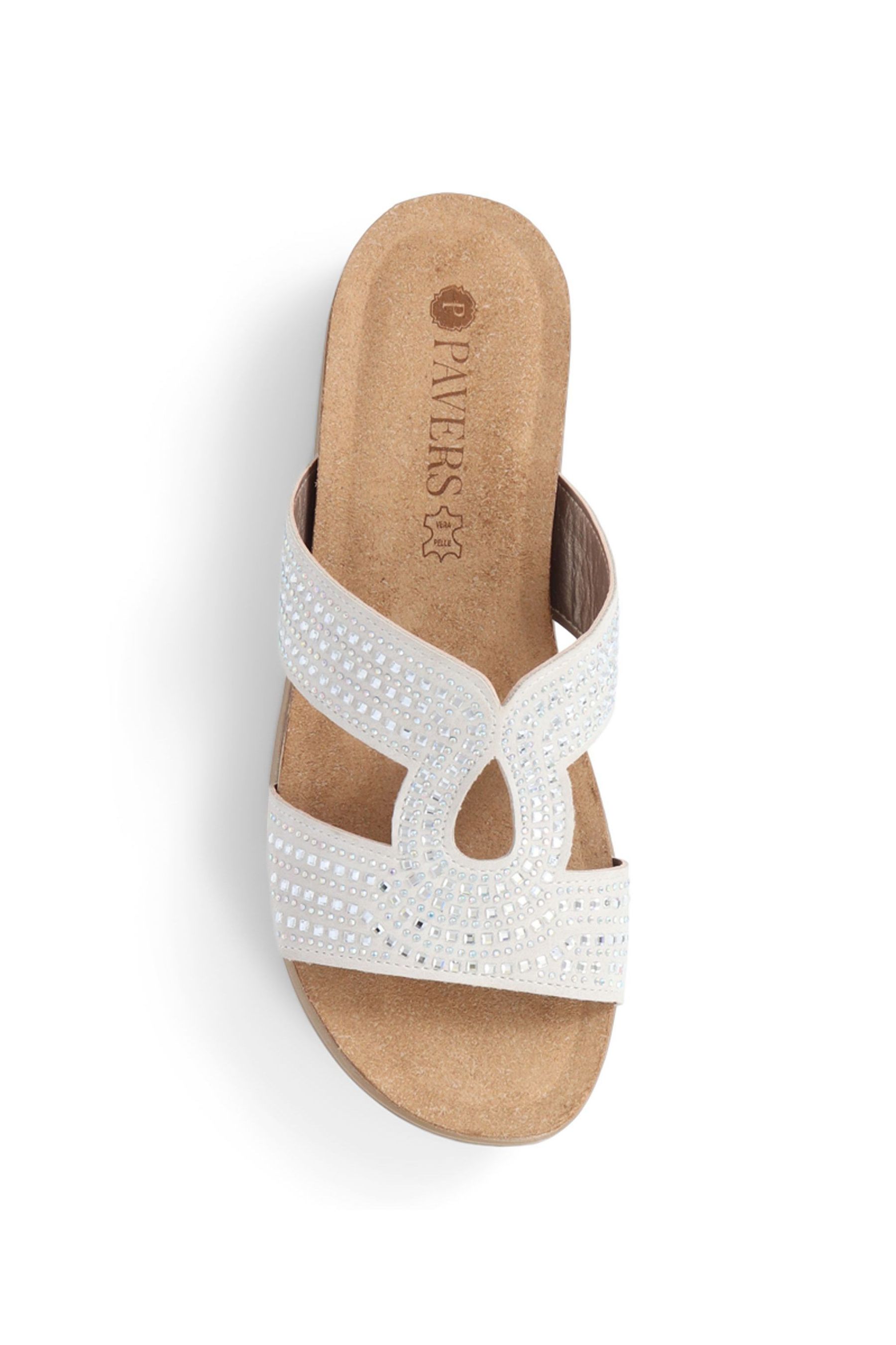 Buy Pavers White Pavers Slip On Mule Black Sandals from Next Ireland