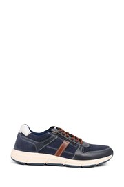 Pavers Blue Lace-Up Leather Trainers - Image 1 of 5