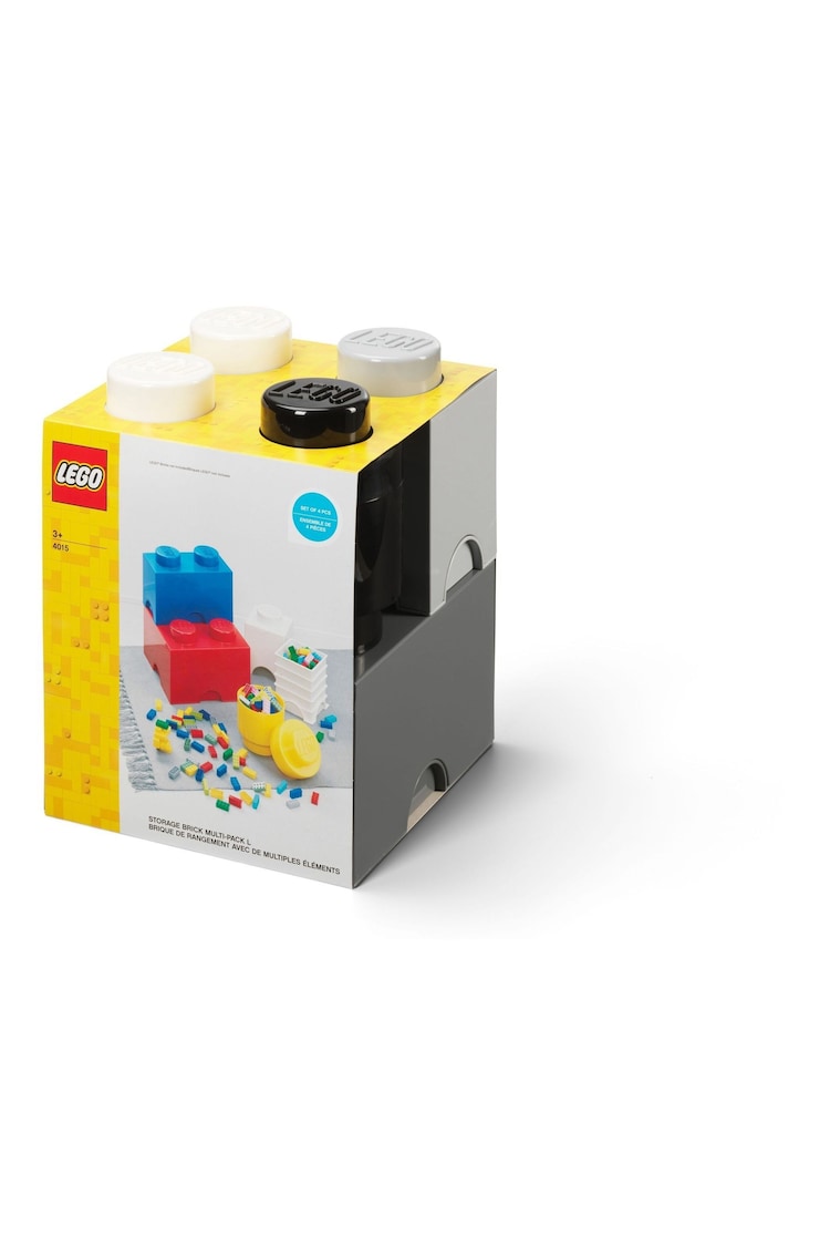 LEGO Grey Storage Brick Multi-Pack 4 Piece - Image 1 of 2