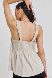 Simply Be Natural Knot Front Linen Cami - Image 2 of 4