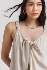 Simply Be Natural Knot Front Linen Cami - Image 4 of 4