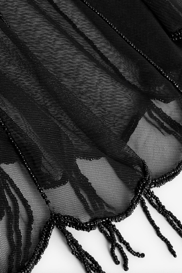 Buy Black Pearl Sheer Cape CoverUp from Next Taiwan