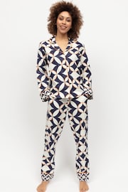 Cyberjammies Blue Printed Long Sleeve Pyjamas Set - Image 2 of 4