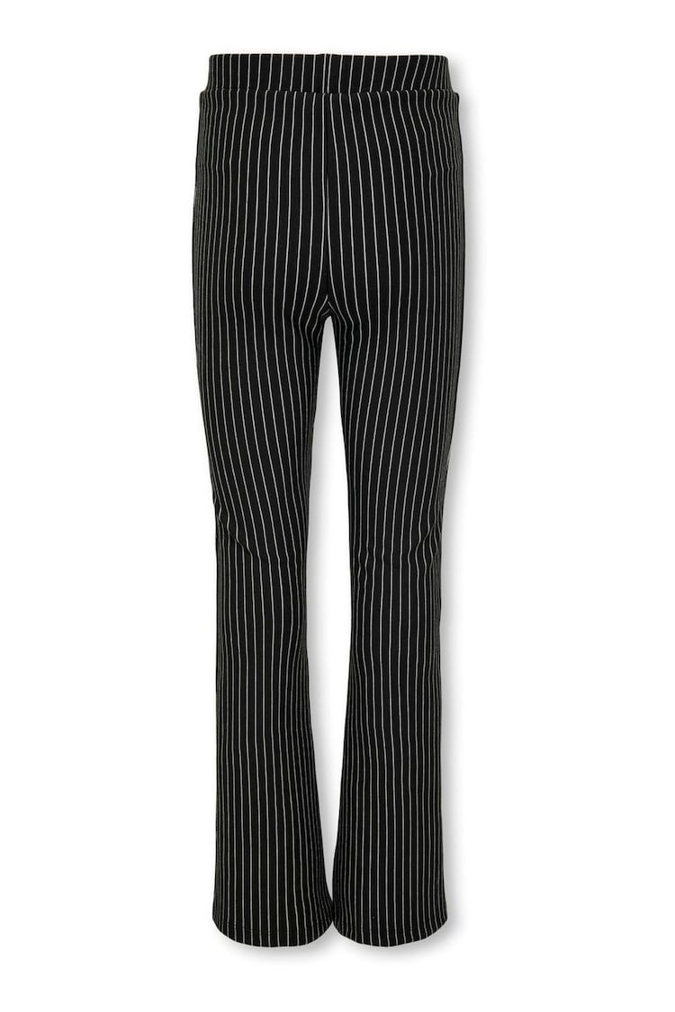 ONLY KIDS Striped Flare Leg Black Trousers - Image 2 of 2