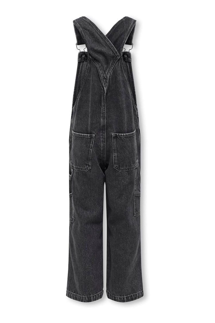 ONLY KIDS Black Carpenter Denim Dungarees - Image 2 of 2